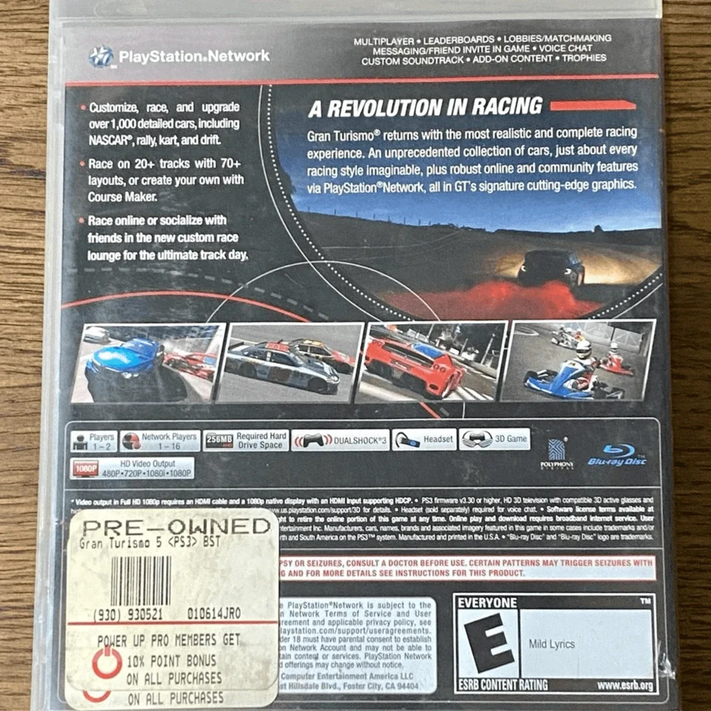 2012 PS3 Gran Turismo 5- The Real Driving Simulator
